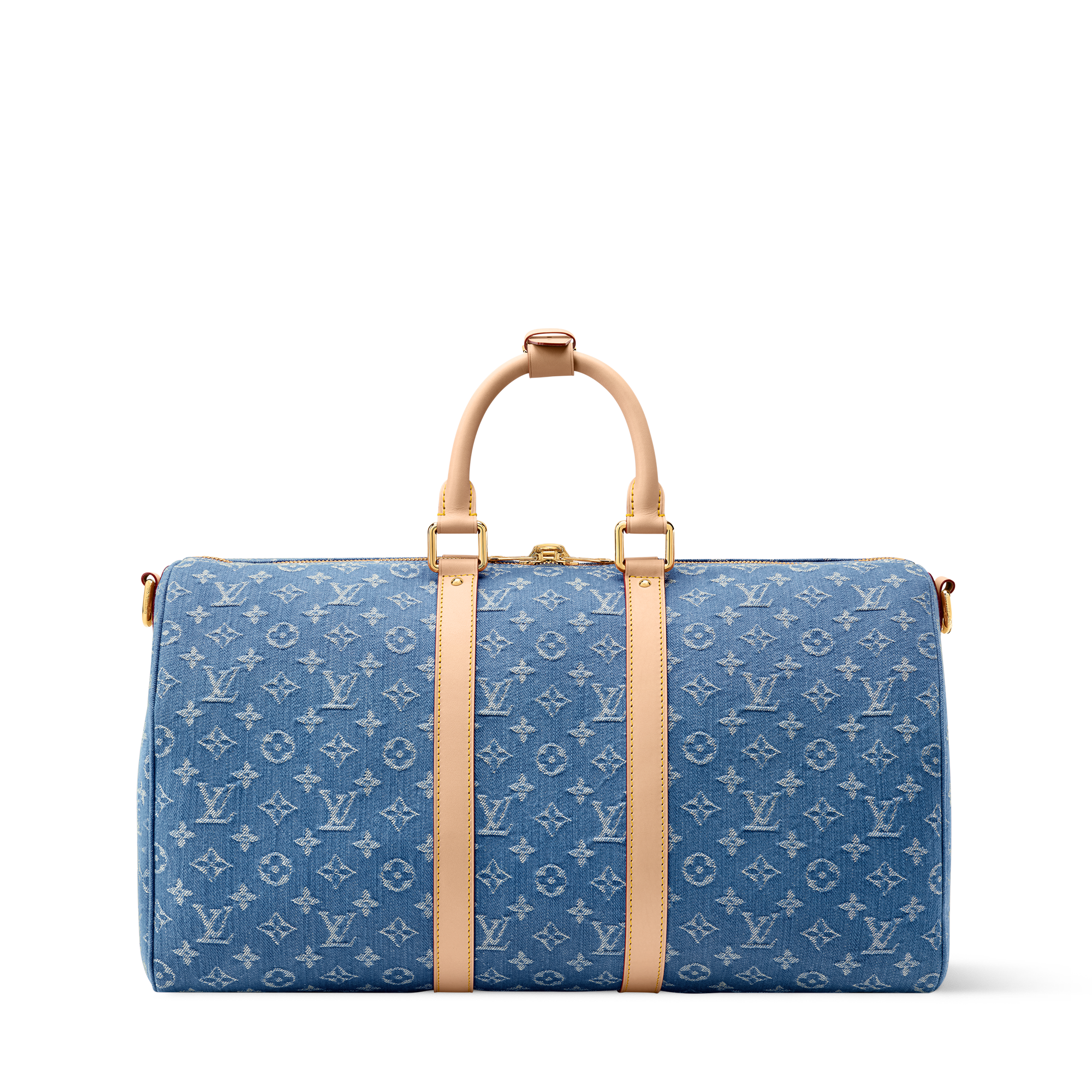Louis Vuitton 青色 刺繍 ノースリーブ M Keepall Bandoulière 45 Other Monogram Canvas - New In Women